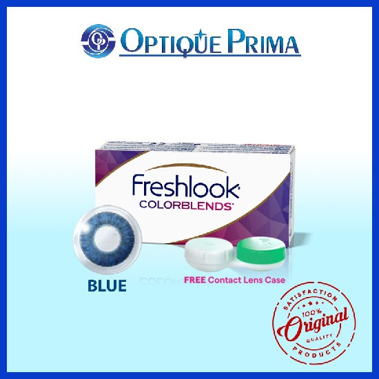 Freshlook COLORBLENDS / Blue / Monthly Disposable Contact Lens | Shopee ...