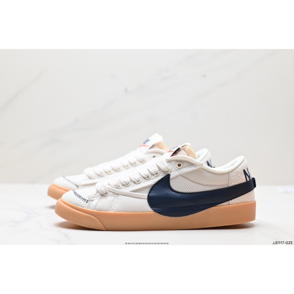 Nike Blazer Low‘77 Jumbo Casual Sneakers For men ＆ women White Black
