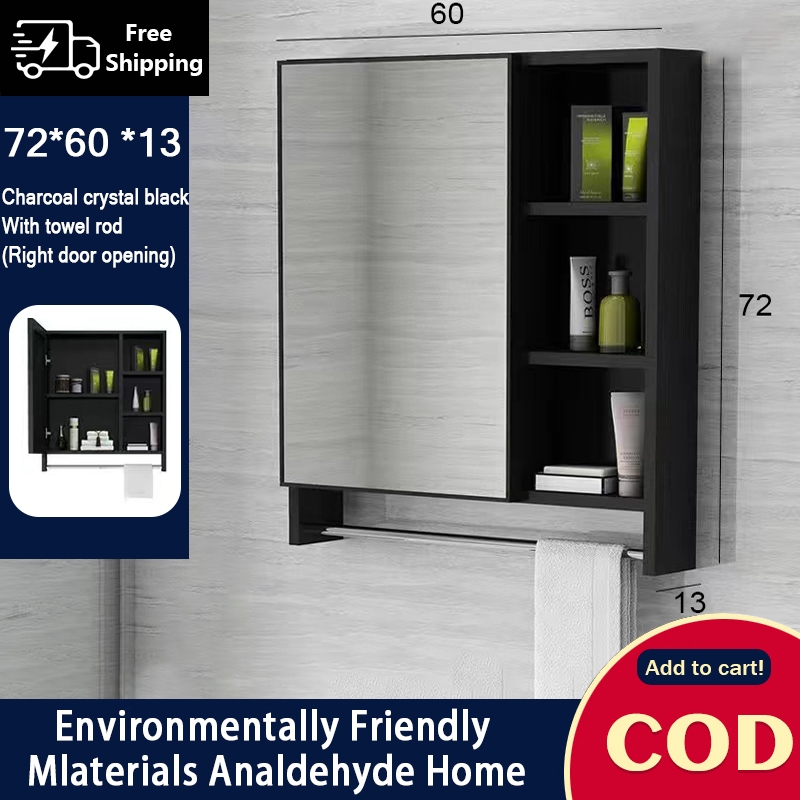 FIDEDI mirror cabinet space aluminum bathroom mirror cabinet toilet ...