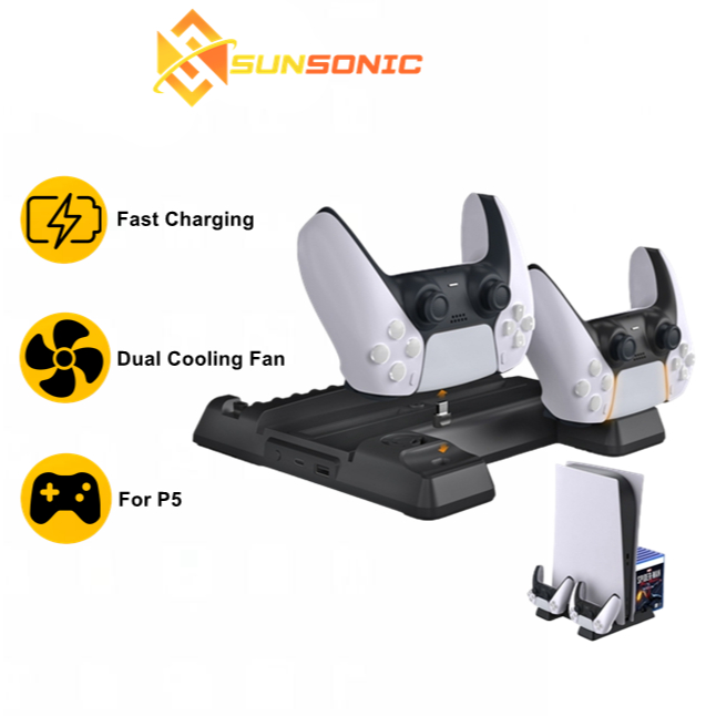 Dobe Tp5-0593 P5 Controller Charging Station Cooling Stand Fan 11 Disc ...
