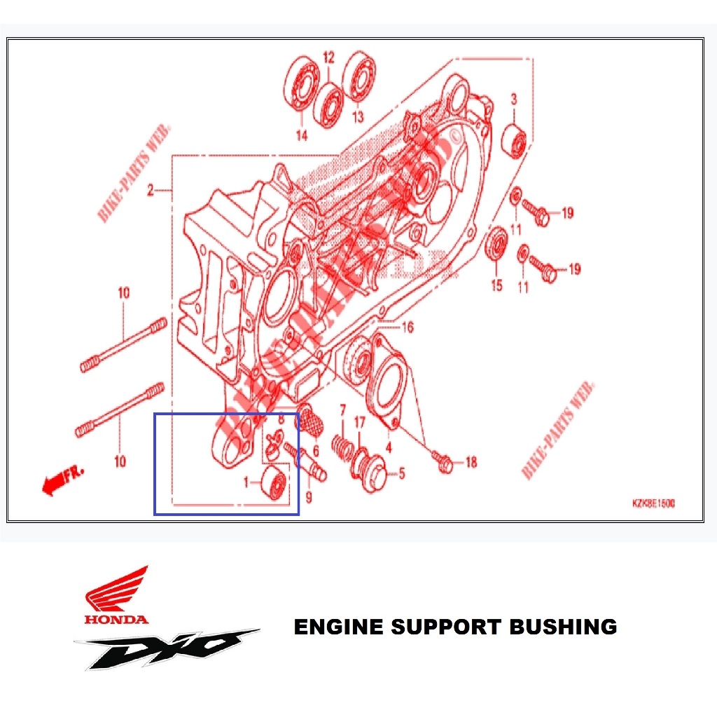Honda Dio 110 Engine Support Bushing (2pcs) | Shopee Philippines
