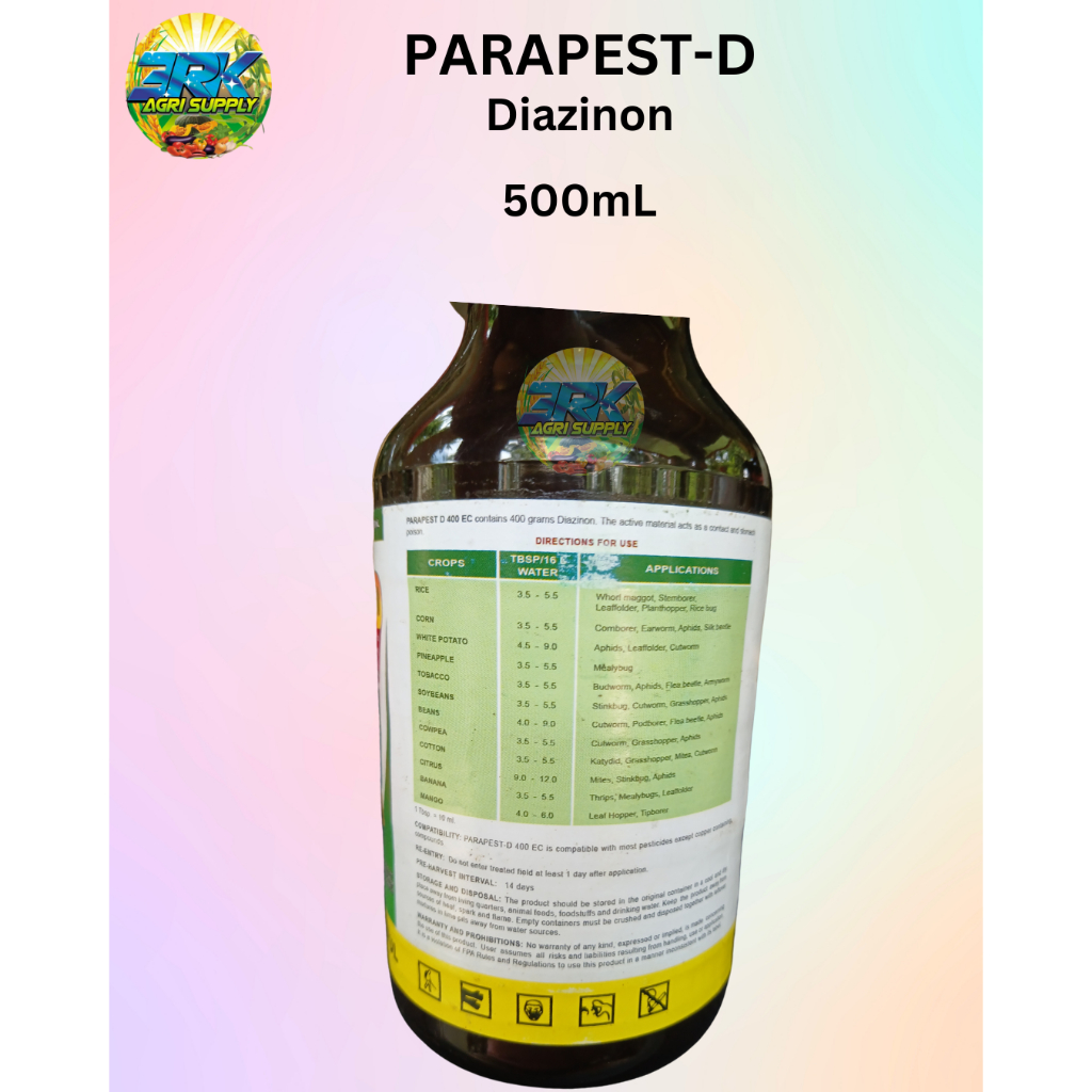 Parapest D(Diazinon)500mL | Shopee Philippines