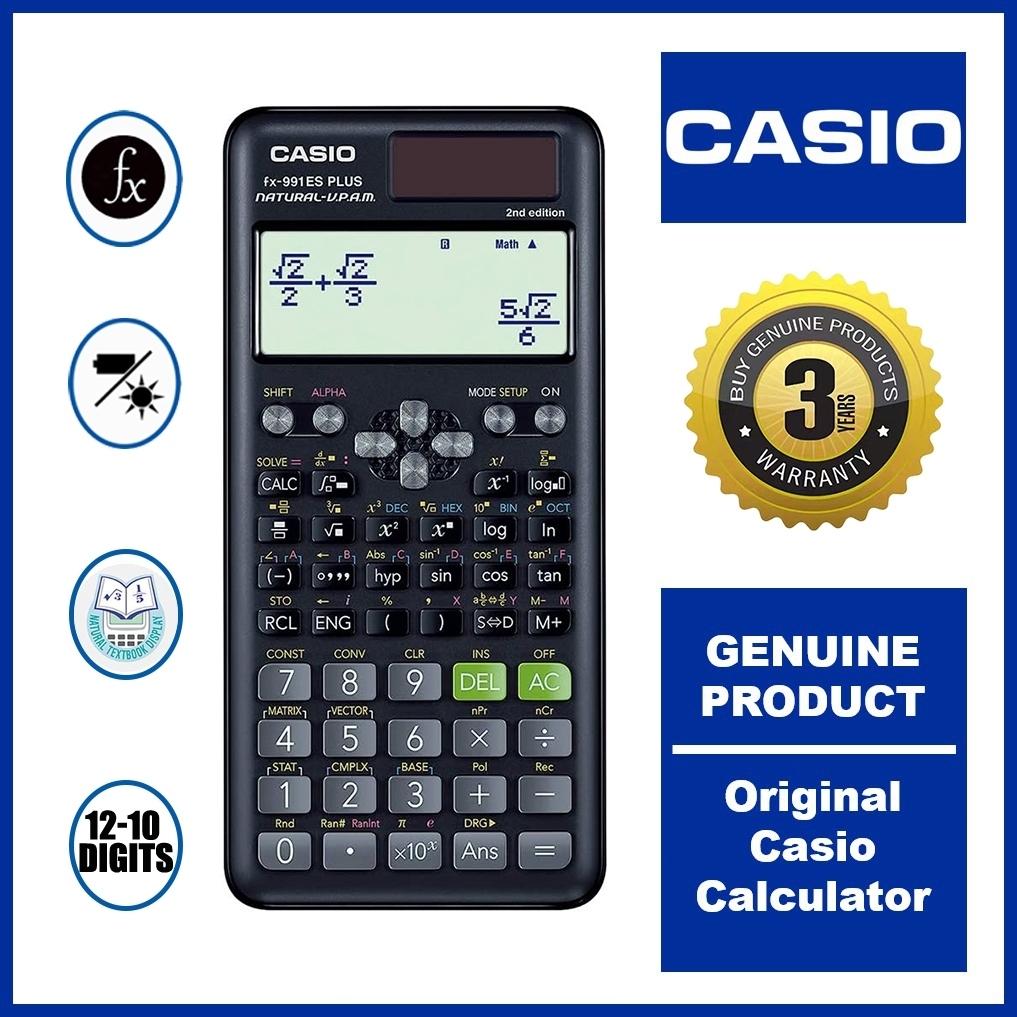 Casio Scientific Calculator FX-991ES Plus | Shopee Philippines