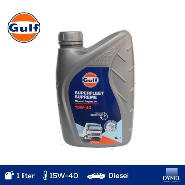 Gulf Superfleet Supreme 15W40 Diesel Engine Oil 1Liter | Shopee Philippines