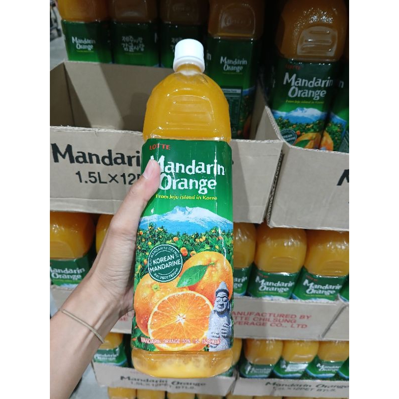 Lotte Mandarin Orange Juice Drink 1.5L Shopee Philippines