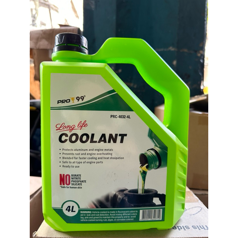 PRO 99 Radiator Coolant 4L Green | Shopee Philippines