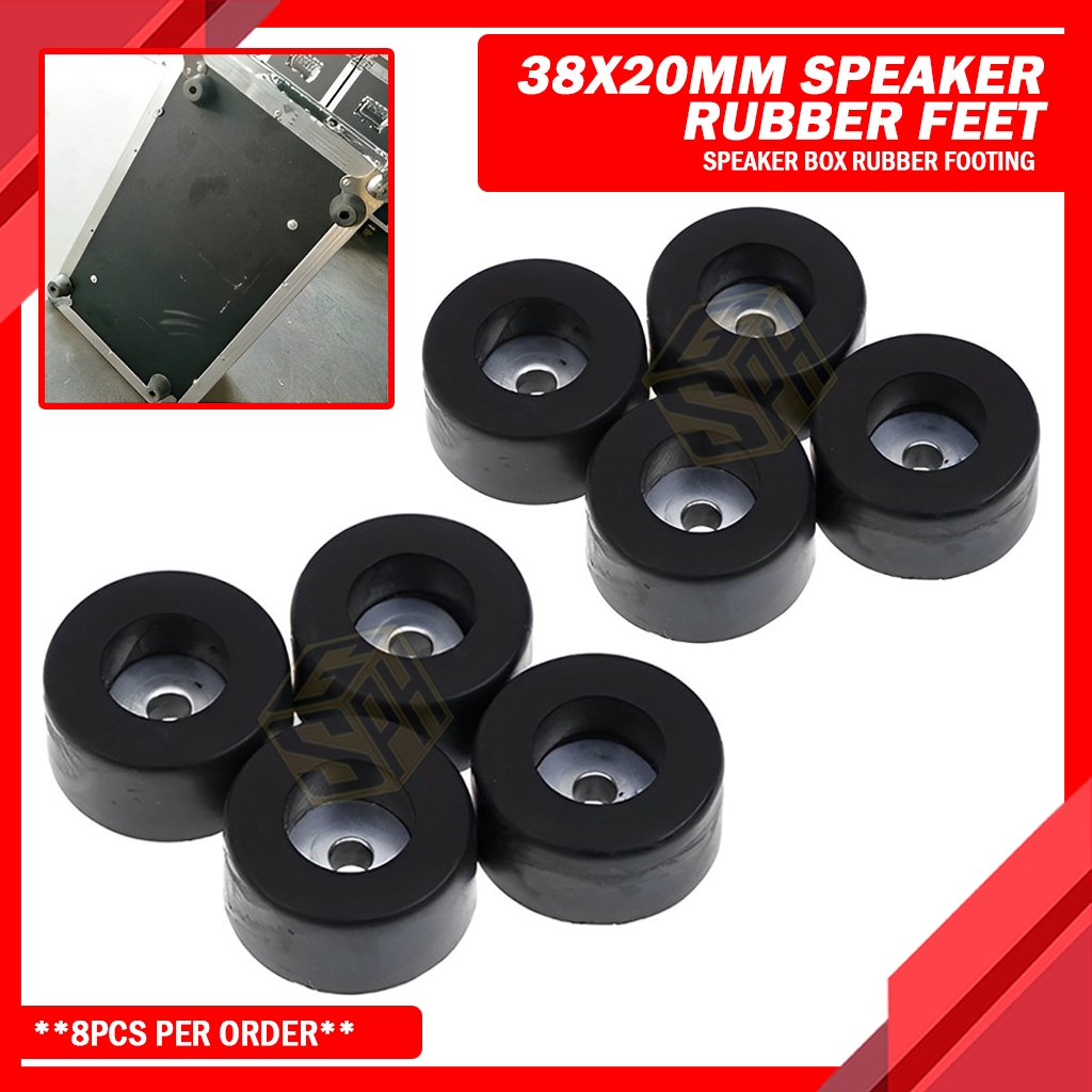 8pcs 38x20mm Speaker Box Rubber Feet Shockproof Furniture Foot Pad ...
