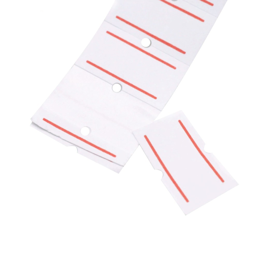 5000pcs/10 ROLLS White Price Tag Sticker Pricing Label Sticker Paper ...