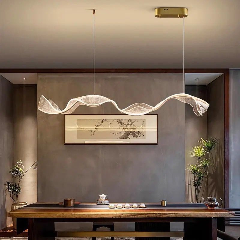 Modern Ribbon Led Chandelier Lighting Dining Ceilight light Pendant ...