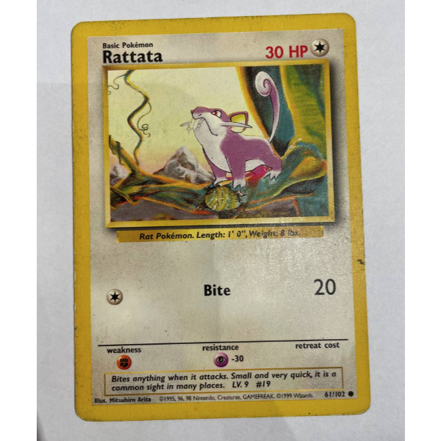 Pokemon TCG - Rattata - Base Set - Common | Shopee Philippines