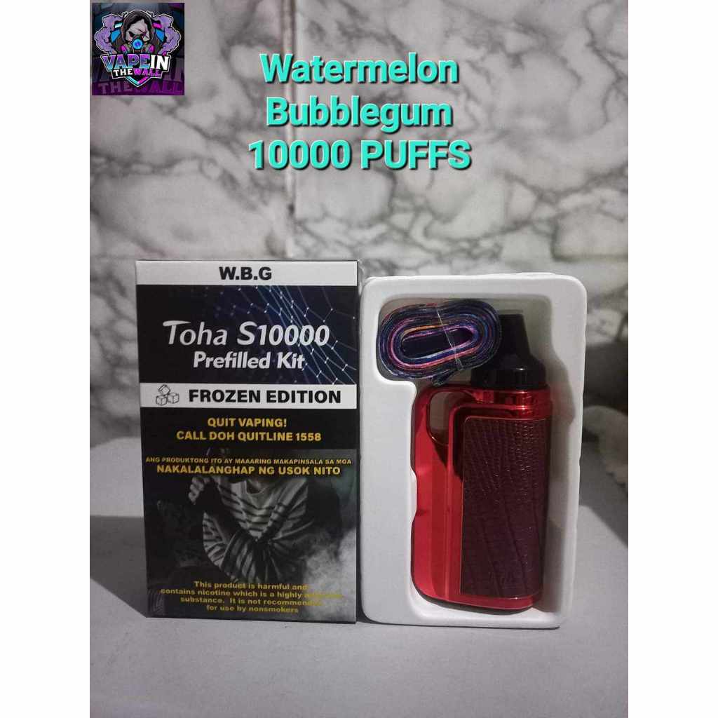 TOHA S10000 PREFILLED KIT (FROZEN EDITION) REFILLABLE | Shopee Philippines