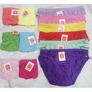 COD 12PCS Panty Underwear plain style for ladies stretch (Random Colors ...