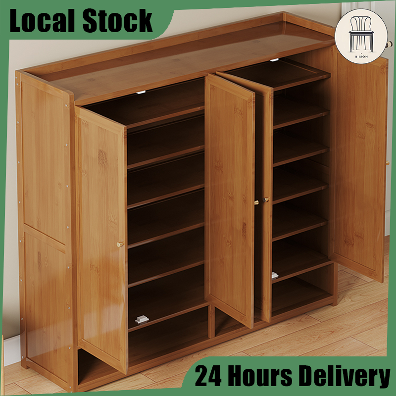 Entry Shoe Rack Floor Standing Good Looking Corridor Nanzhu Shoe ...