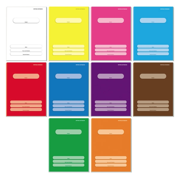 Set of 10 Orions Writing Color Coding Notebook (80 Leaves) | Shopee ...