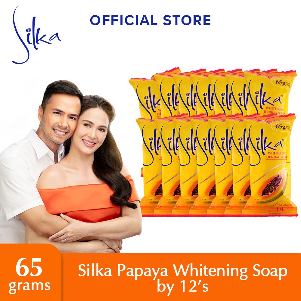 Silka Papaya Soap 65g by 12's | Shopee Philippines