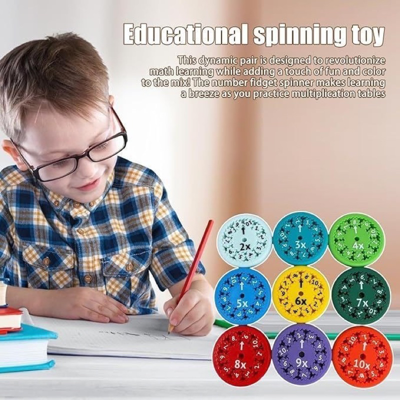 [CCO] Math Fidget Spinner Kids Math Spinner, Fun Way to Learn Math ...