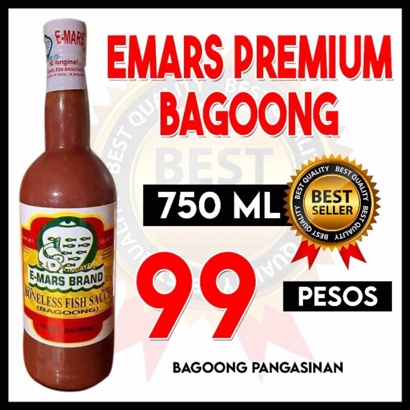 E-MARS Brand Boneless Bagoong Isda 750ML Pangasinan's Pride | Shopee ...