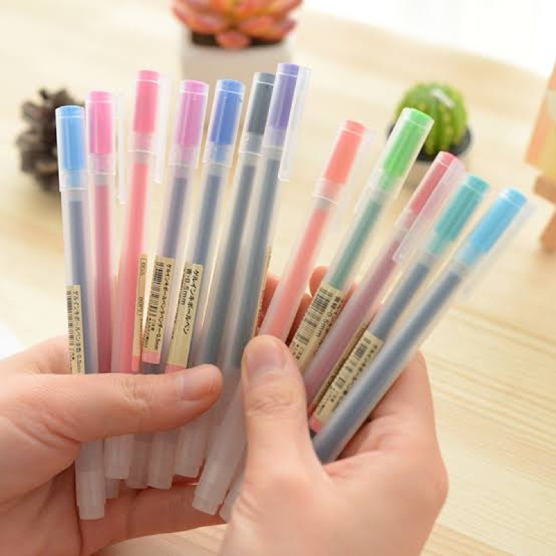 Japan Gel Pens 0.5mm (set of 12 colors) | Shopee Philippines
