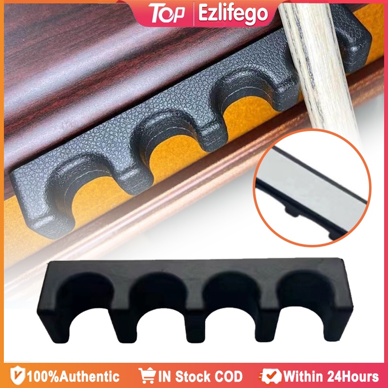 4 Holes Wall Billiard Cue Rack Billiard Cue Stick Shelf | Shopee ...