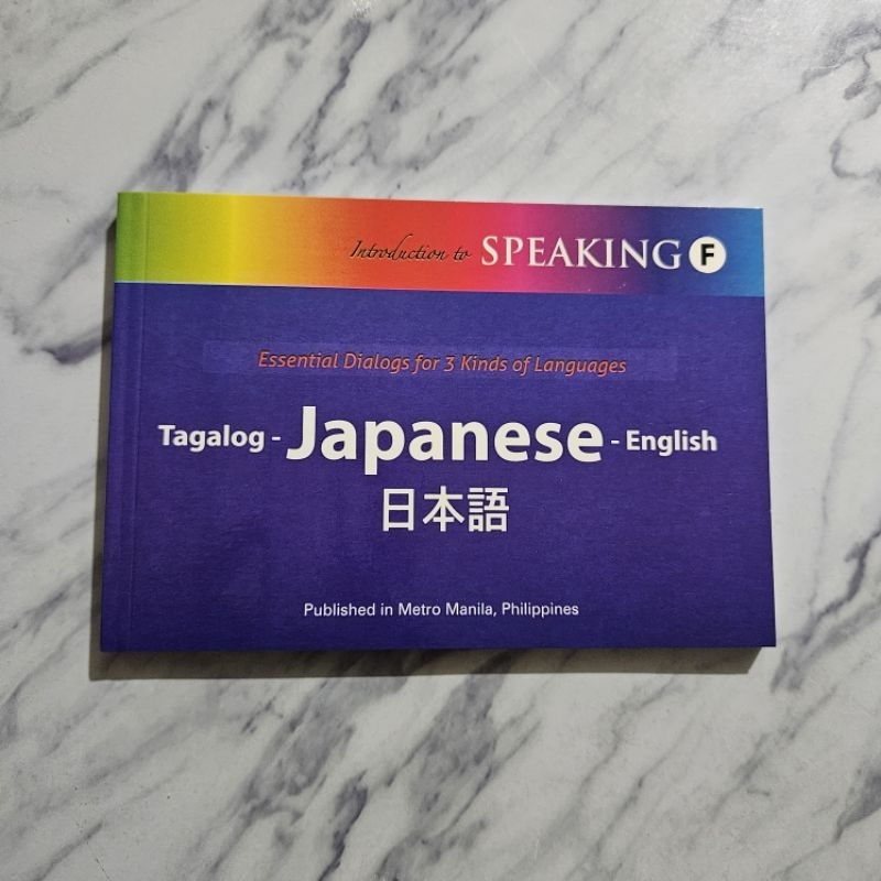 Introduction to Speaking Tagalog- Japanese - English | Shopee Philippines