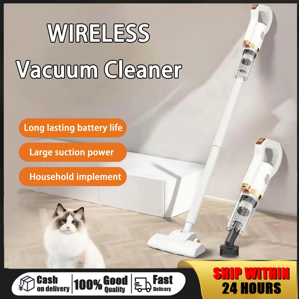 Portable Wireless Vacuum Cleaner Multi-functional handheld wet and dry ...