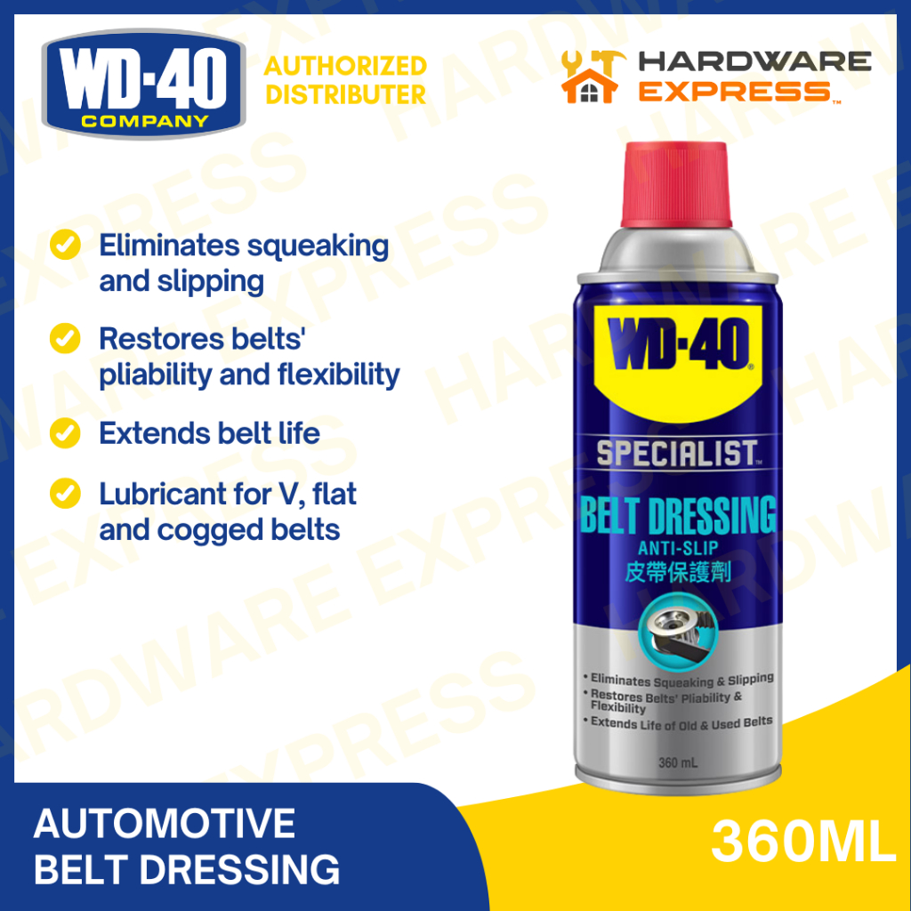 wd-40 anti-slip belt dressing WD40 SPECIALIST Automotive Spray 360ml [BD360ML]  CT Hardware Online WD-40 Specialist Belt Dressing Spray