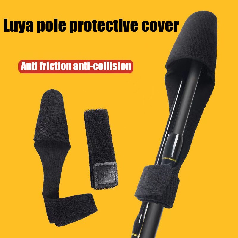 Fishing Rod Head Cover Lure Rod Protective Cover Fixed Sleeve Anti