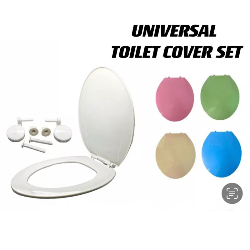 Original Toilet Seat Cover (Plastic) Standard Size Only (SET) Shopee