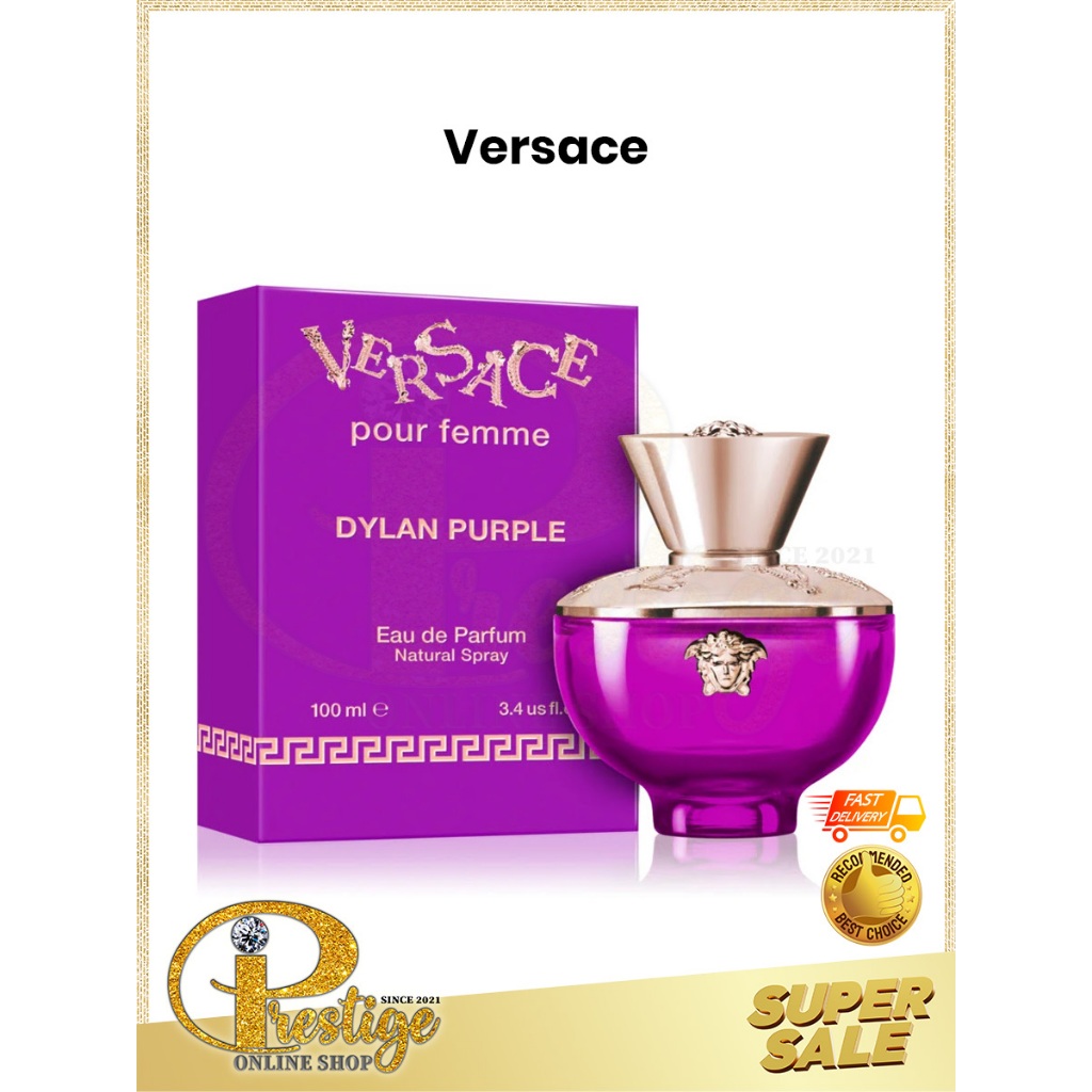 Versace Dylan Purple 100ml EDP | Shopee Philippines