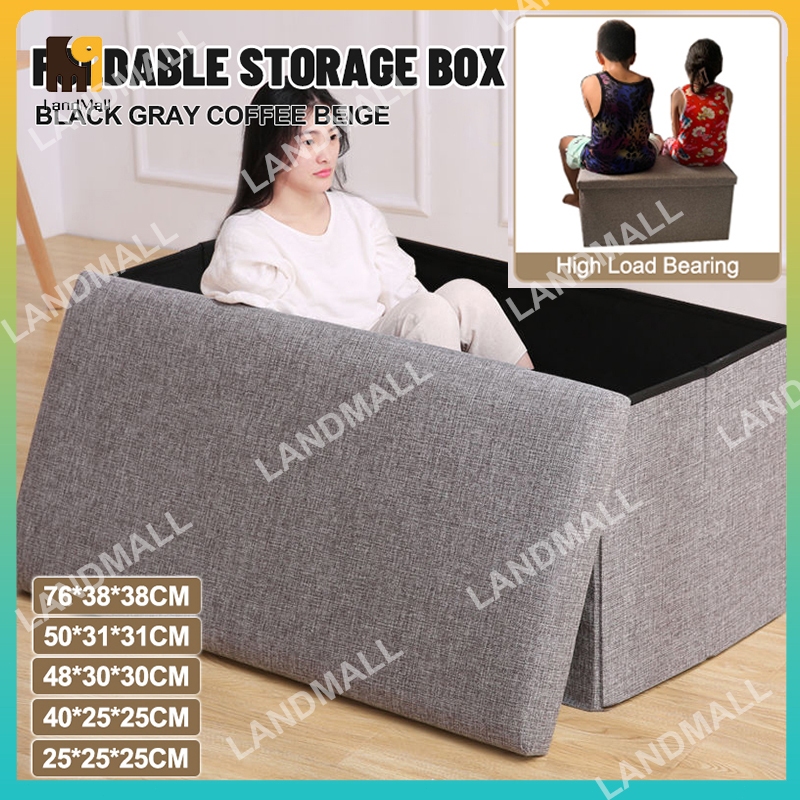Storage Box Storage Stool Christmas Gift for Gift Ottoman Sofa Folding ...
