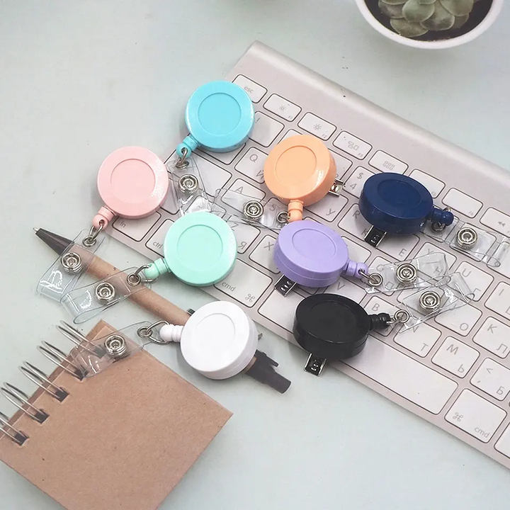 Telescopic buckle key chain tag hanging rope document buckle anti-lost ...