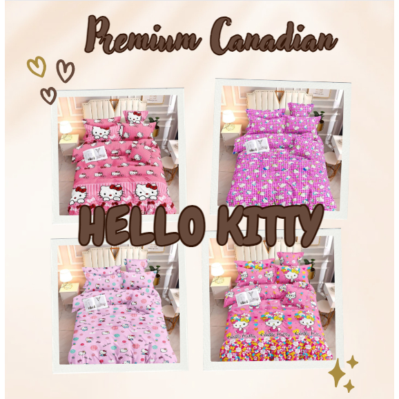 HELLO KITTY DESIGNS CANADIAN SOLD PER YARD | Shopee Philippines