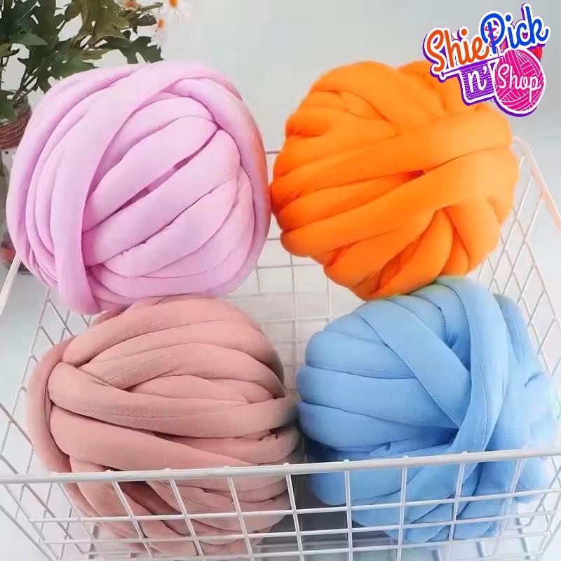 250g 2cm Iceland Wool Giant Tube Yarn DIY Weaving Blanket Rug Pillow ...