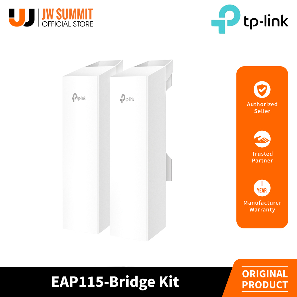 TP-Link EAP115-Bridge Kit Omada Wireless Bridge 5GHz 300 Mbps Long ...