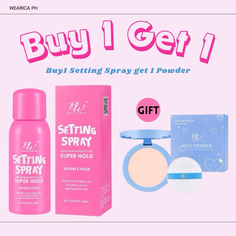 BUY 1 SETTING SPRAY GET 1 FACE POWDER | Shopee Philippines