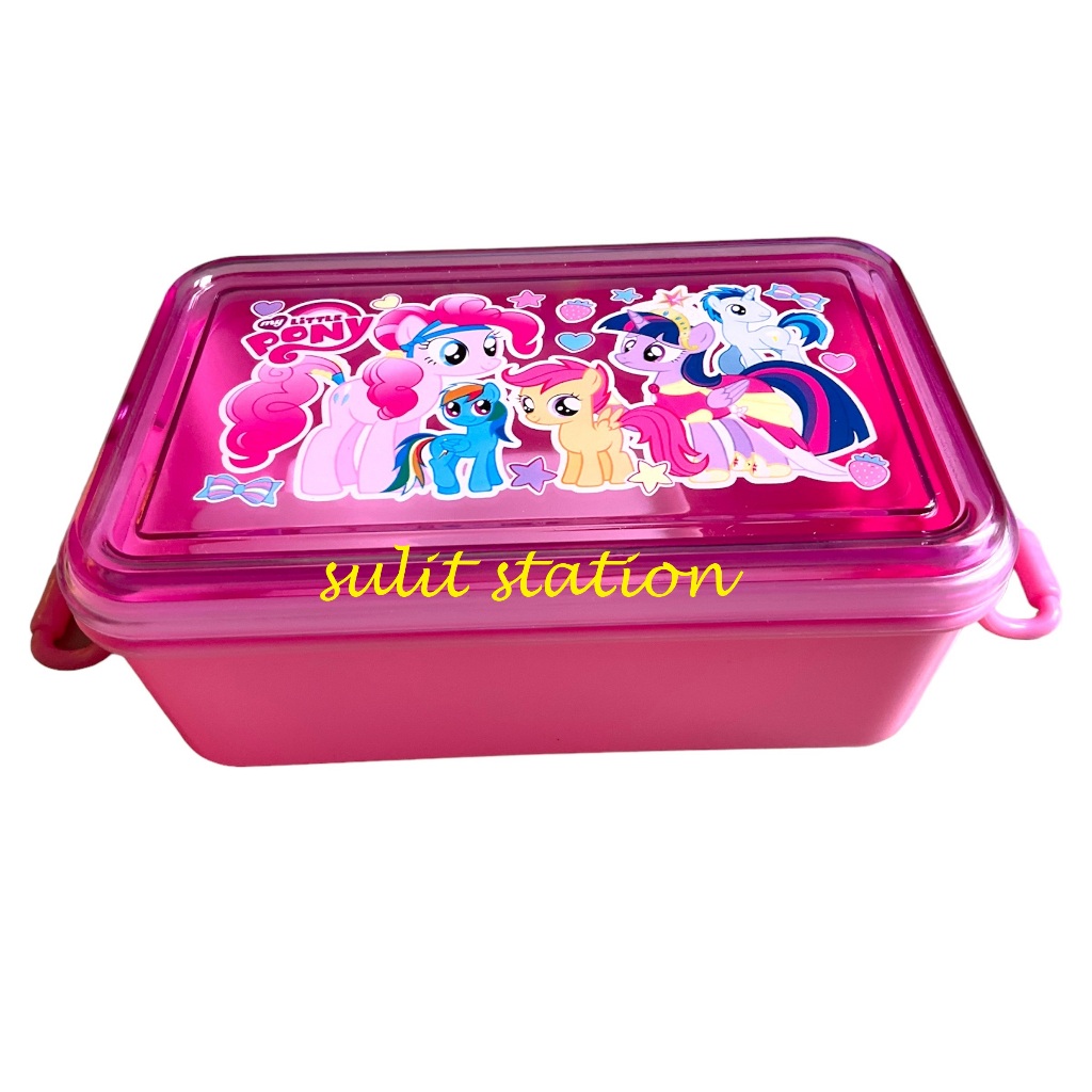 MLP MY LITTLE PONY UNICORN FOOD LUNCH PACK CONTAINER STORAGE BAON BOX ...
