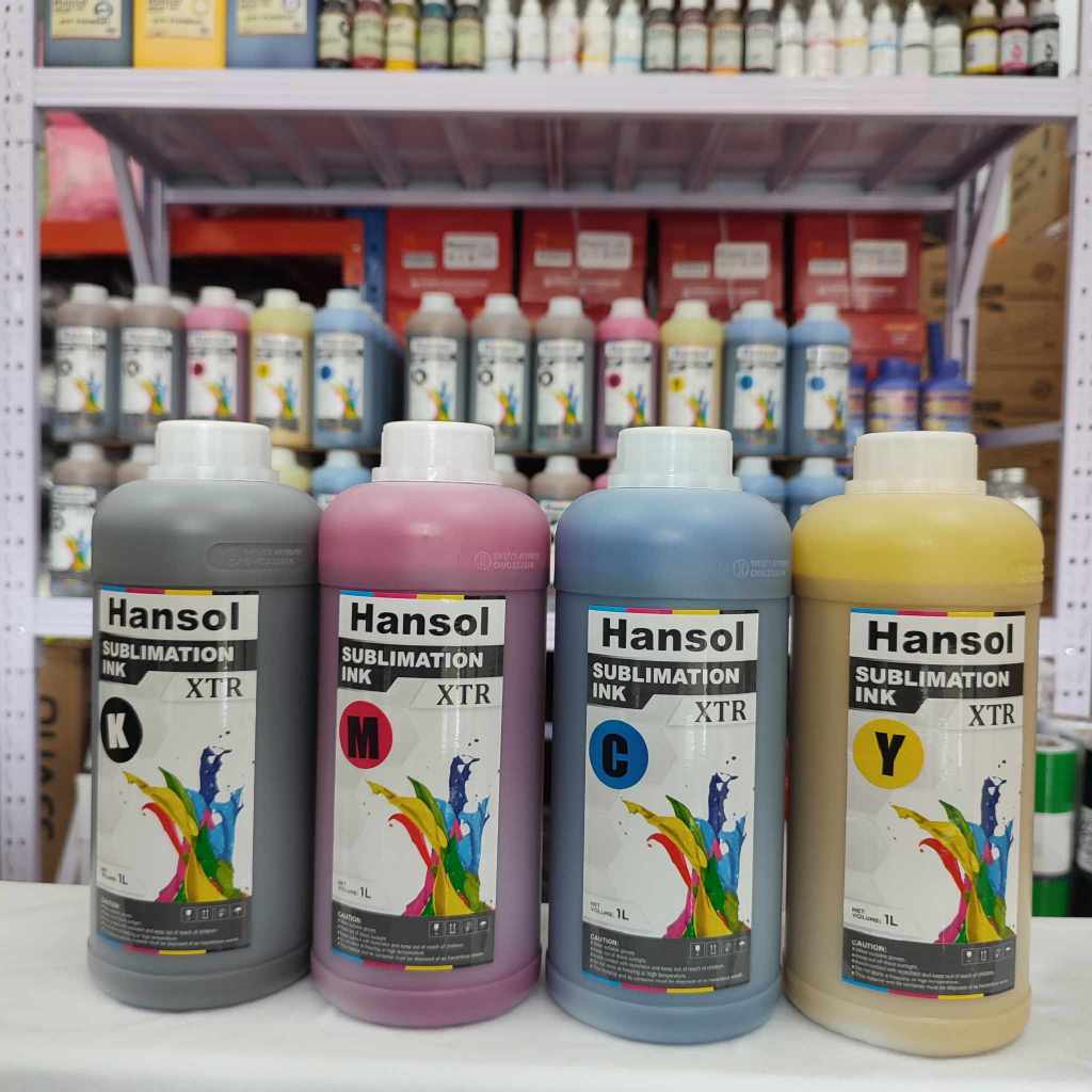 XTR Hansol Ink for Sublimation 1L (Cyan/Magenta/Yellow/Black/Light ...