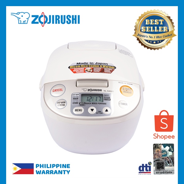 Zojirushi NLAAQ10 5 Cup Smart Rice Cooker Shopee Philippines