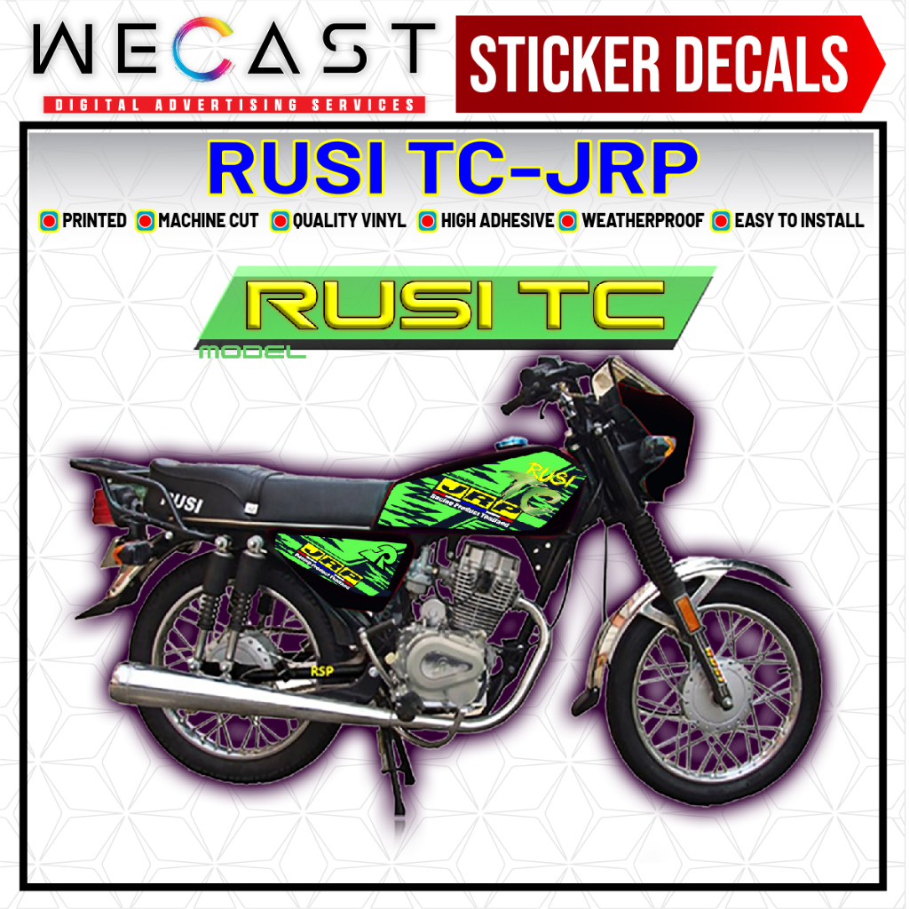 WECAST Rusi TC-JRP Decals Sticker for Motorcycle Accessories High ...
