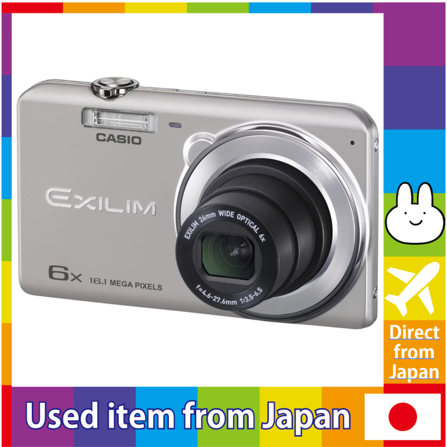 [Used in Japan] CASIO Digital Camera EXILIM EX-ZS26SR Wide Angle 26mm  Optical 6x Zoom 16.1 Million Pixels Silver