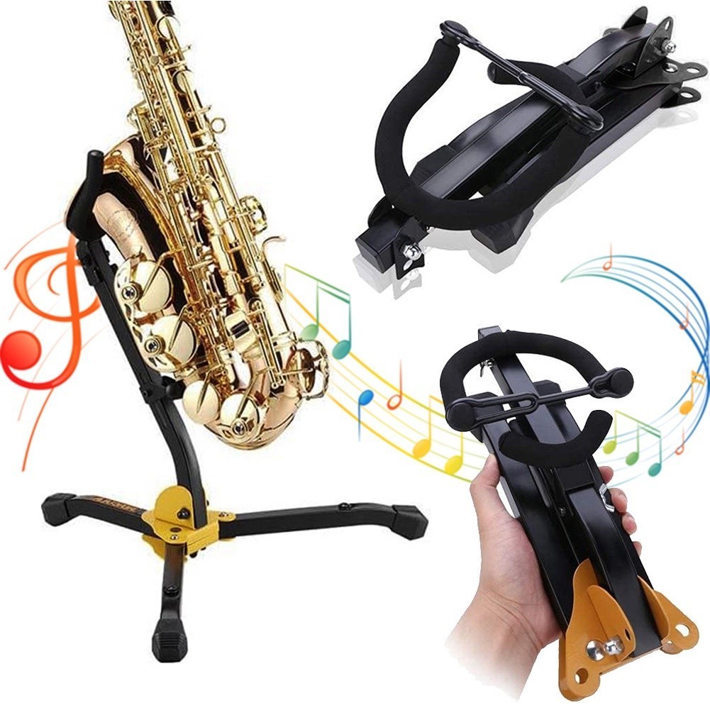 Adjustable Portable Saxophone Stand Sax Folding Metal Saxophone Holder ...
