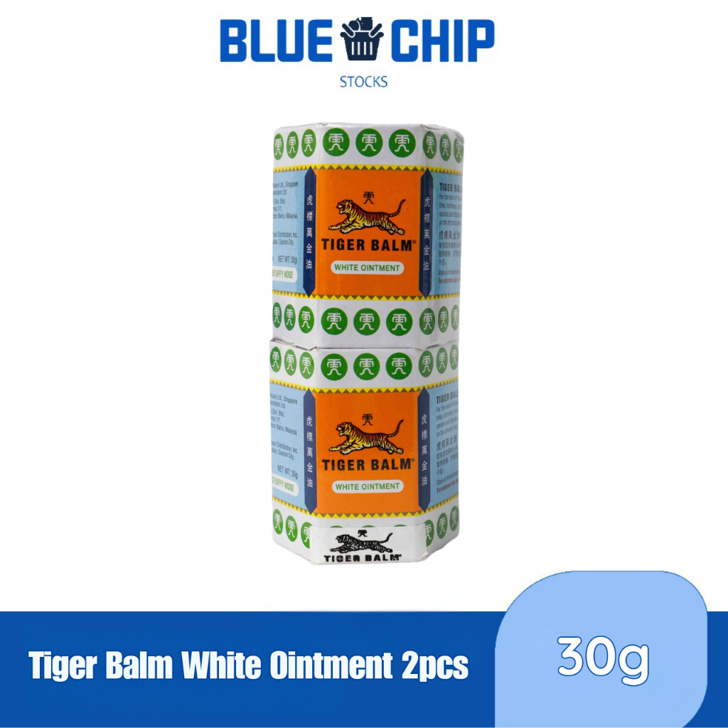 Blue Chips Stocks Tiger Balm White Ointment 30 g x 2 pieces | Shopee ...