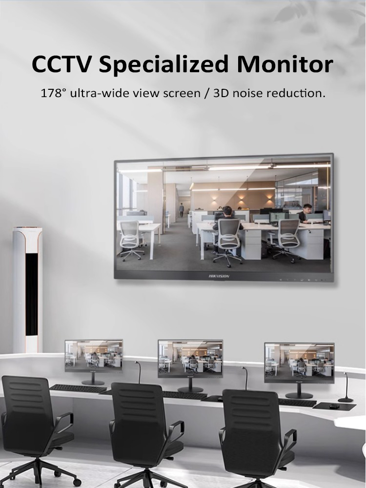 Hikvision 21.5 / 23.8 inch Surveillance Monitor FHD Video Monitor ...