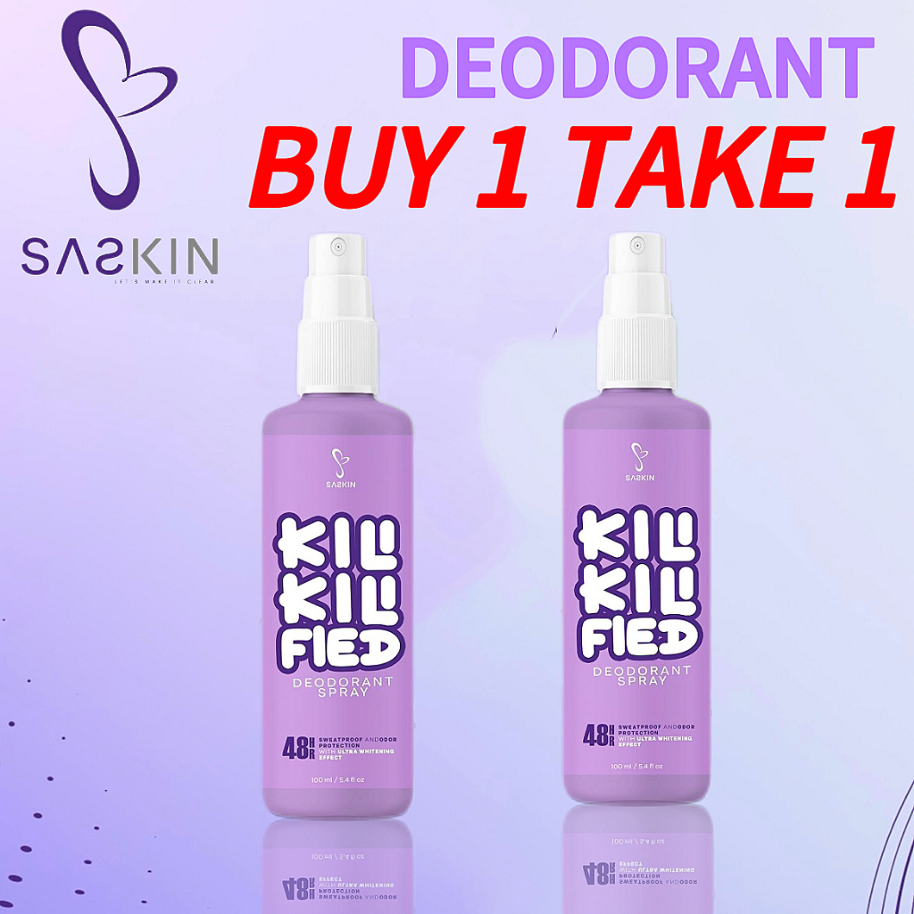 SASKIN KILI KILI FIED Deodorant Spray 48 Hr Odour Protection Whiter ...