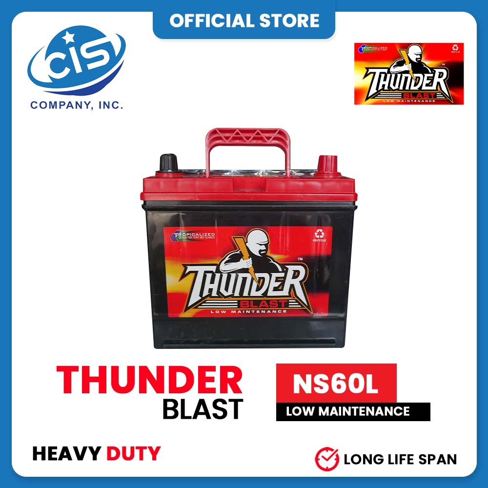 Thunder Blast NS60L Low Maintenance Battery Shopee Philippines