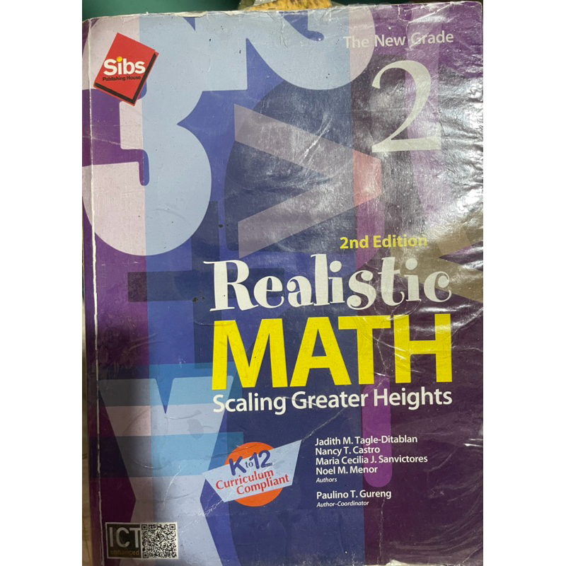 Grade 2 Realistic Math 2 used preloved with writings | Shopee Philippines