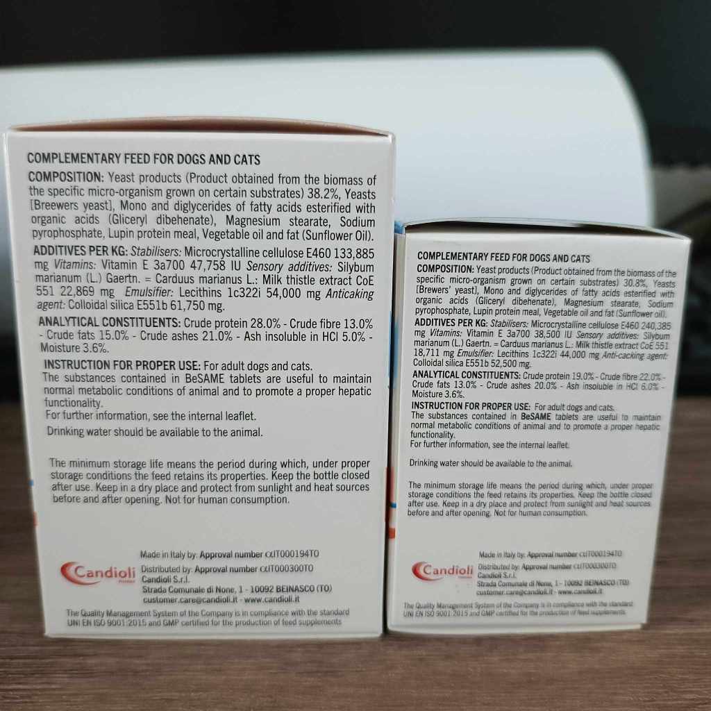 Candioli BeSame 100/200 Palatable Tablet For Pets 30Tabs/Box ...