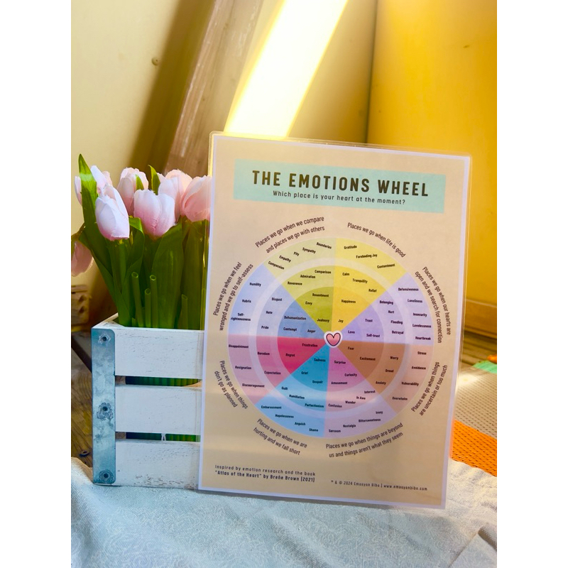 The Emotion Wheel Mental Health A4 Educational Laminated Feelings Chart ...