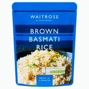 Waitrose Microwavable Brown Basmati Rice 250g. 30% OFF DUE TO EXPIRE IN ...