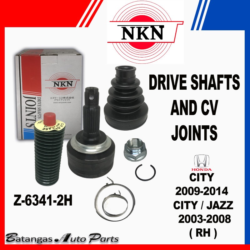NKN DRIVE SHAFTS AND CV JOINTS HONDA CITY / JAZZ 200308 HONDA CITY